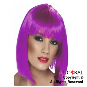 PELUCA CORTA VIOLETA X 1 PS